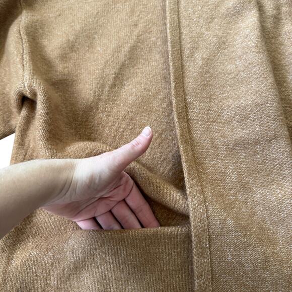 NEW Beryll Cropped Cashmere Cardigan Coat Camel - Picture 6 of 10